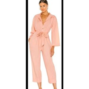 Free people jump suit in pink